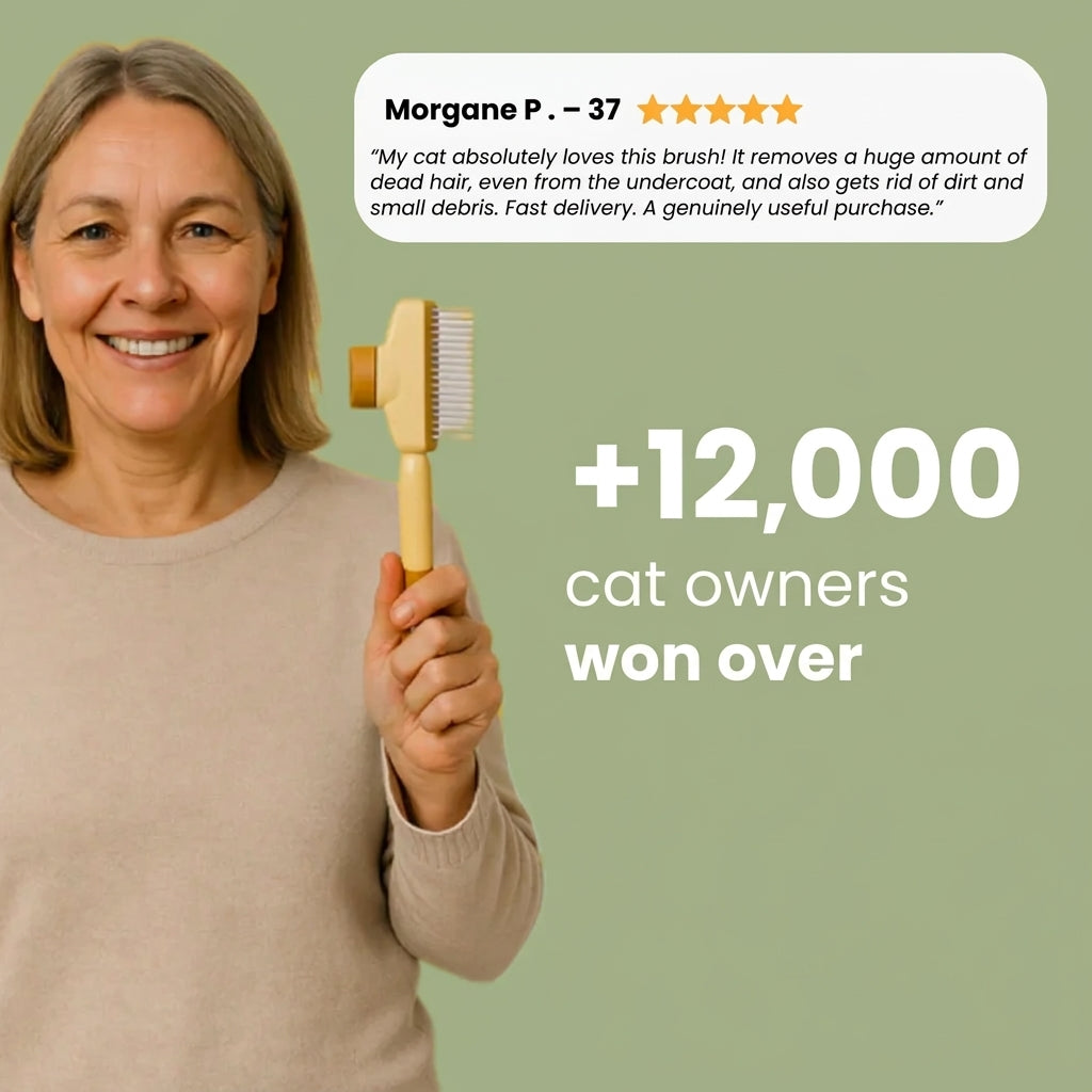 PurrBrush™ – The Self-Cleaning Cat Grooming Brush