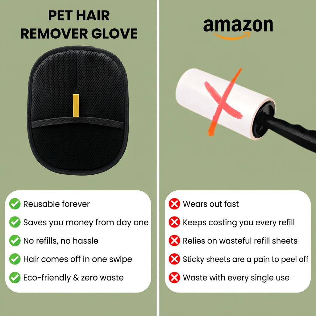 GripFur™ – Reusable & Eco-Friendly Pet Hair Remover Glove