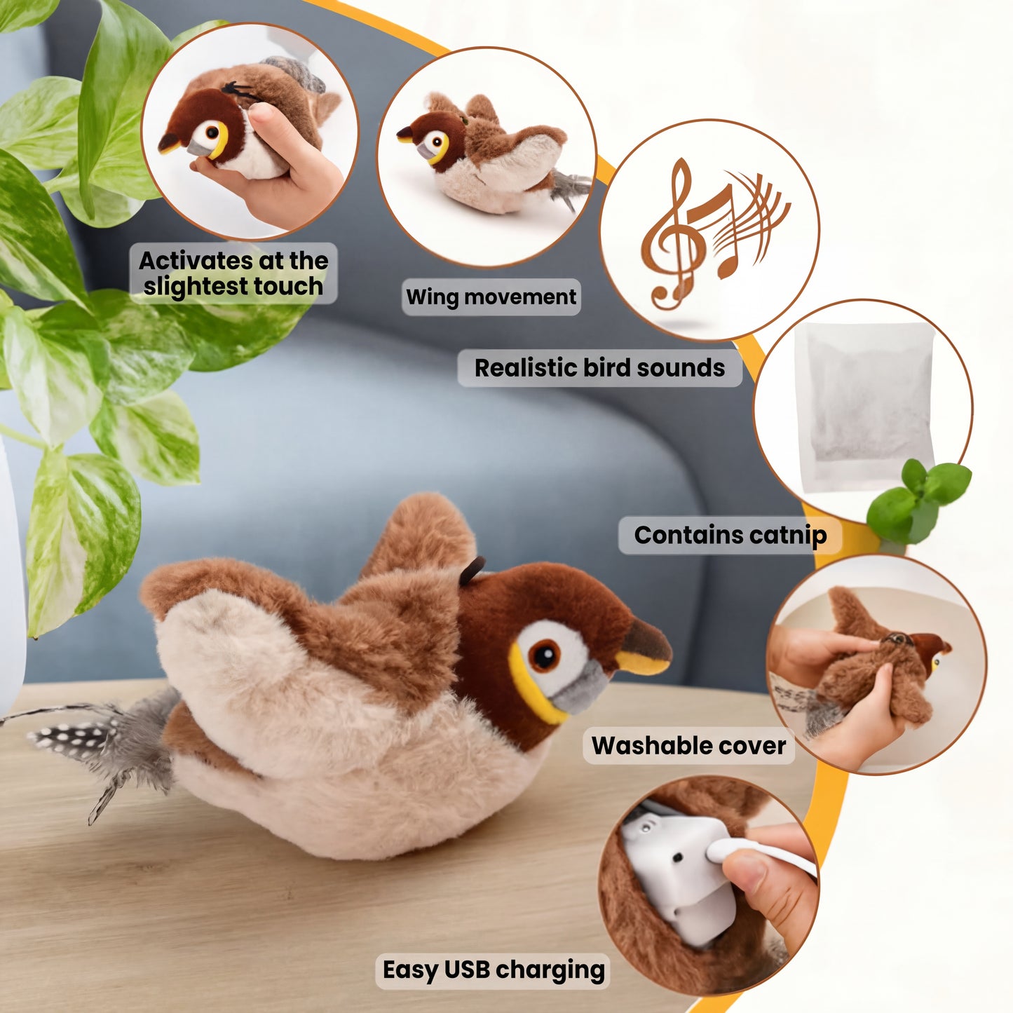 FlutterBird™ – The Cat Toy That Keeps Boredom Away
